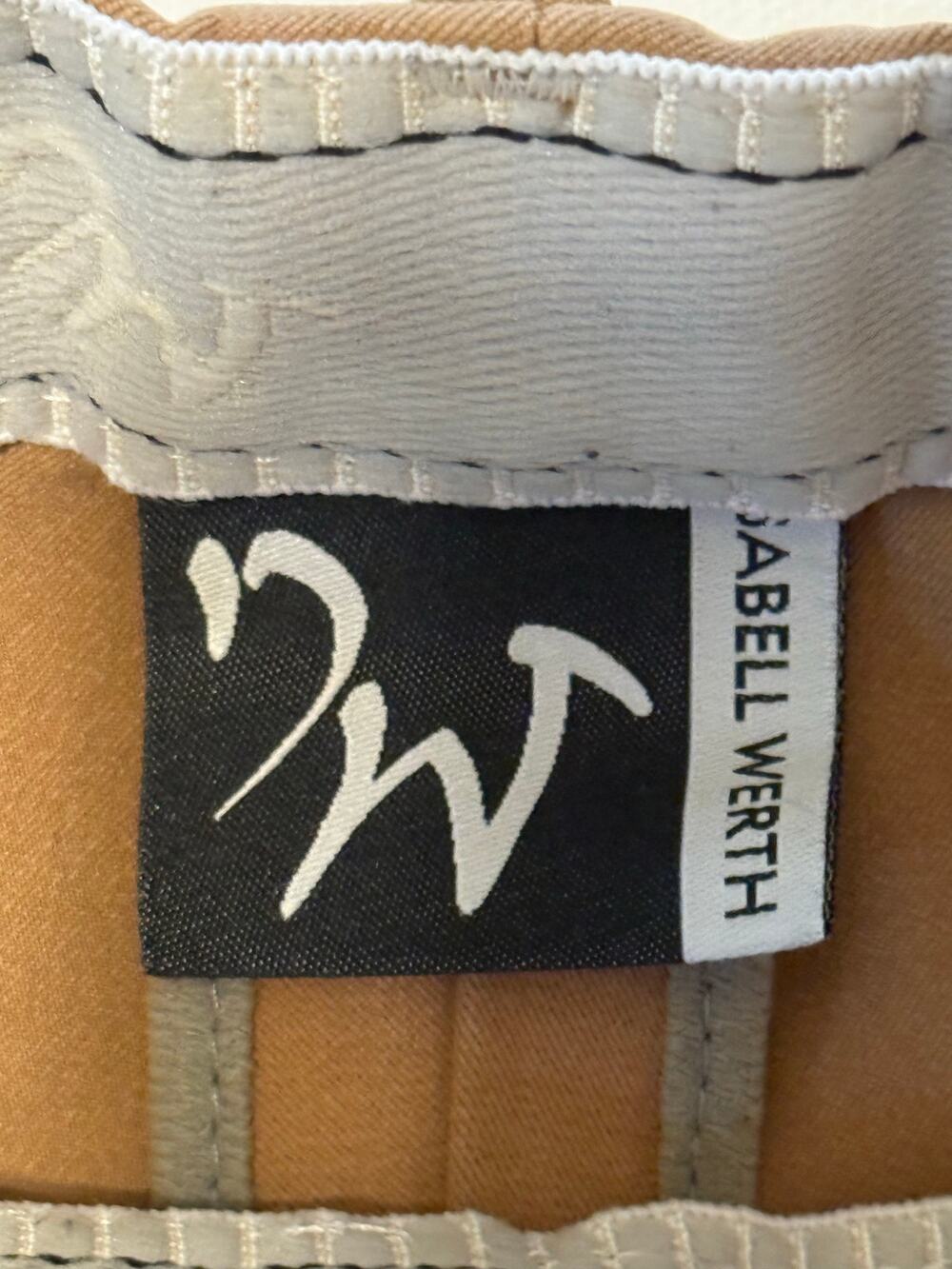 Isabell Werth Full Seat Breeches Womens 26 Tan Suede Dressage Made in Germany